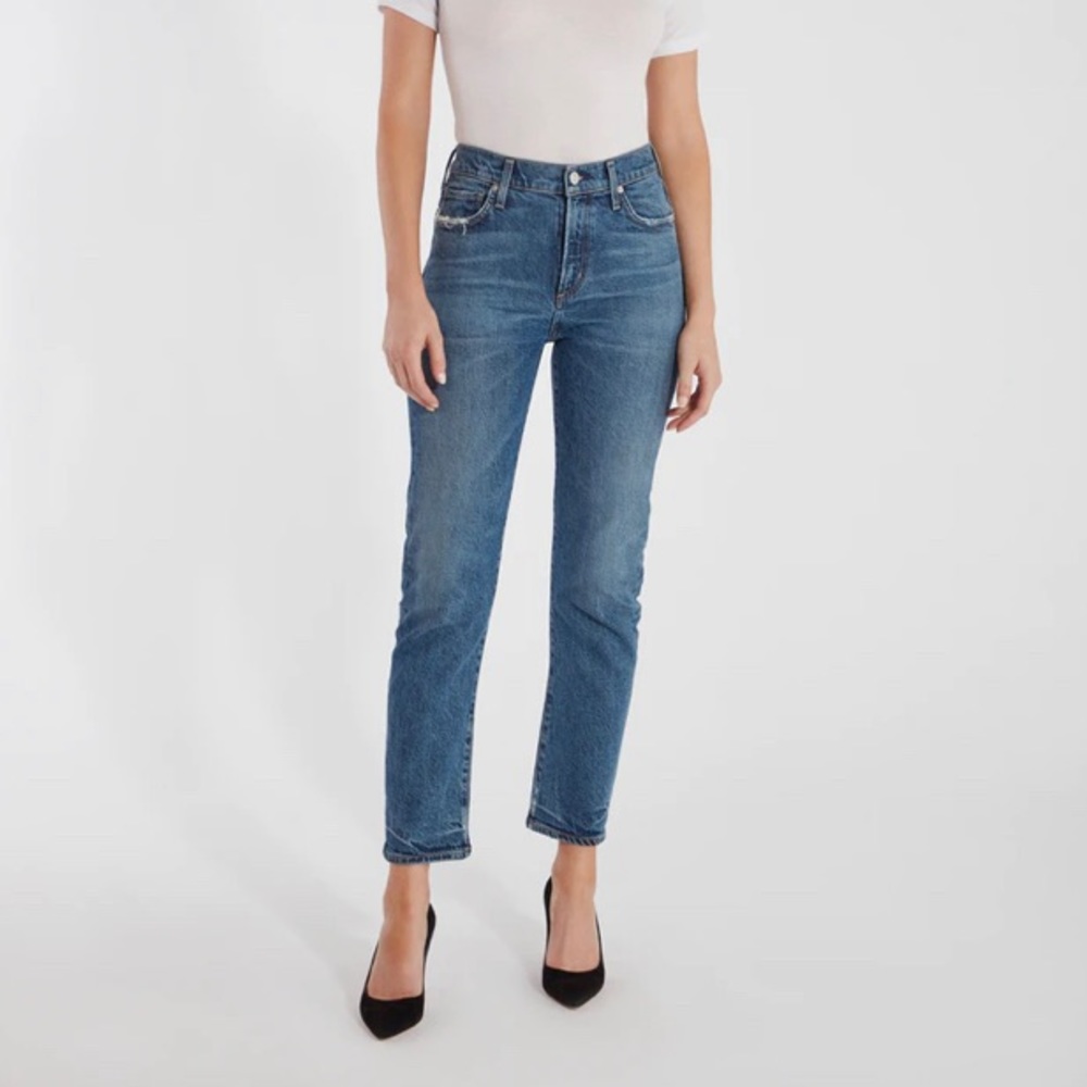 Citizens Harlow Ankle Cut Mid Rise Jeans